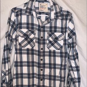 Blue, Mustard, & Gray Flannel